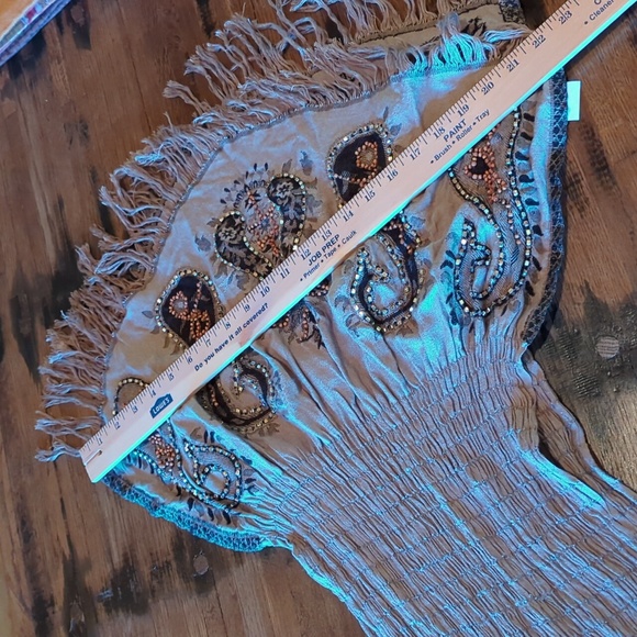 Stunning 72" Beaded Scarf. Excellent Condition! - Picture 7 of 9